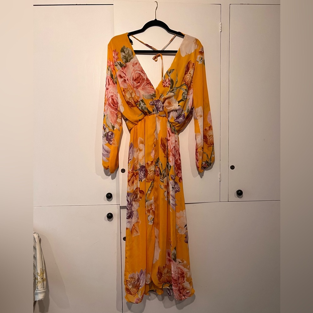 Zenobia floral maxi dress
